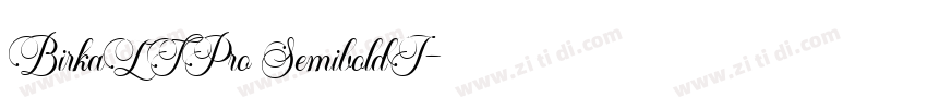 BirkaLTPro SemiboldI字体转换